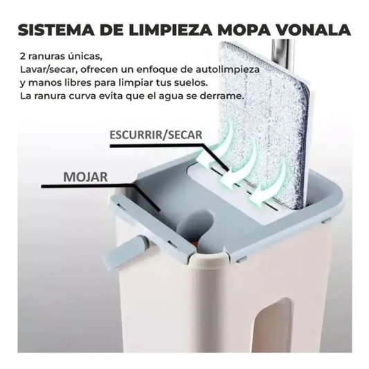 Trapero Mopa Plano Con Balde