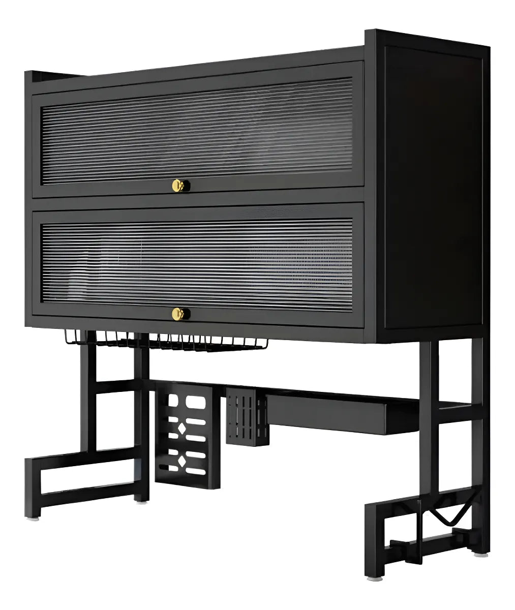 Escurridor de loza con gabinete 65cm 2 niveles